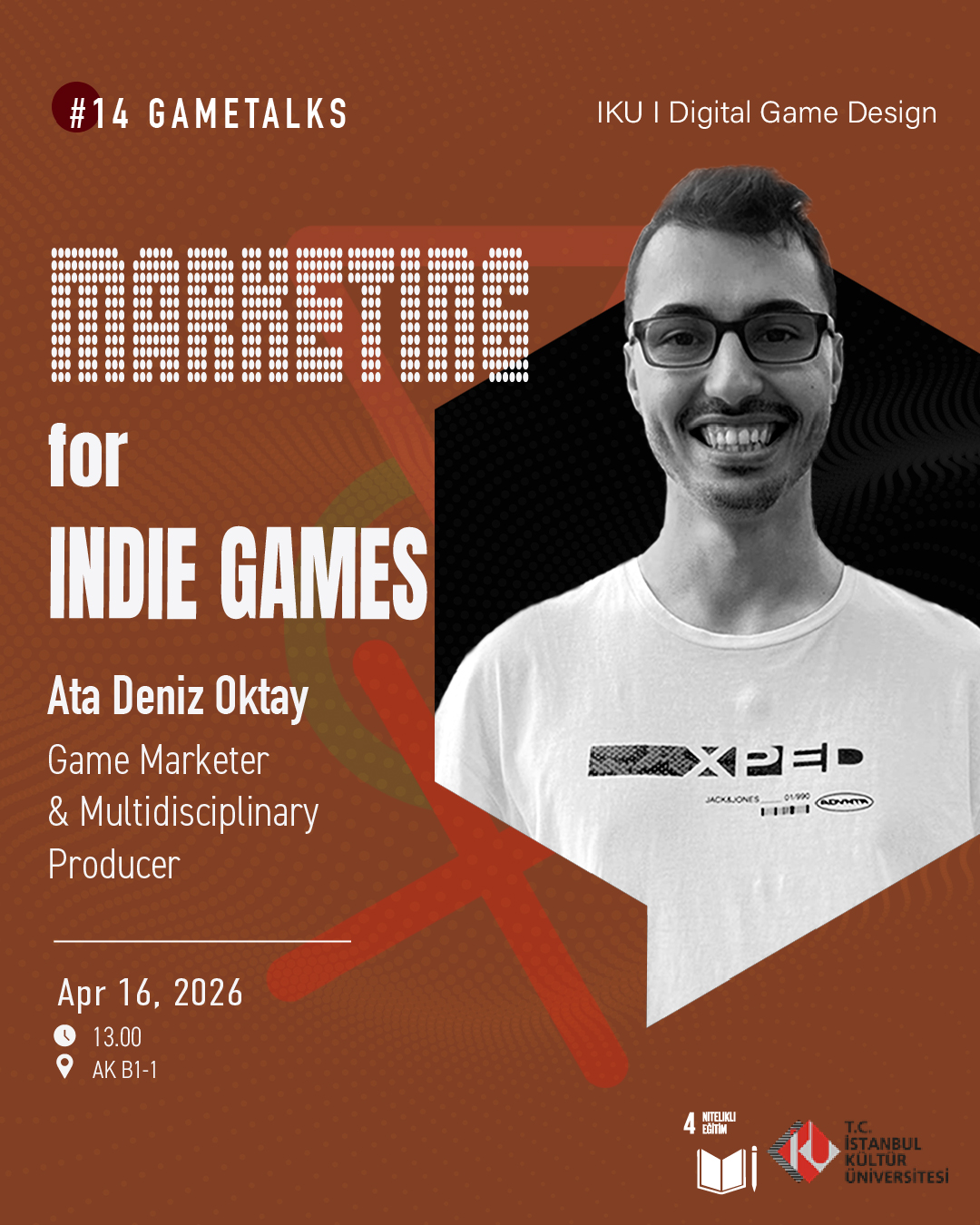 "GameTalks #14: INDIE Oyunlar için Pazarlama"